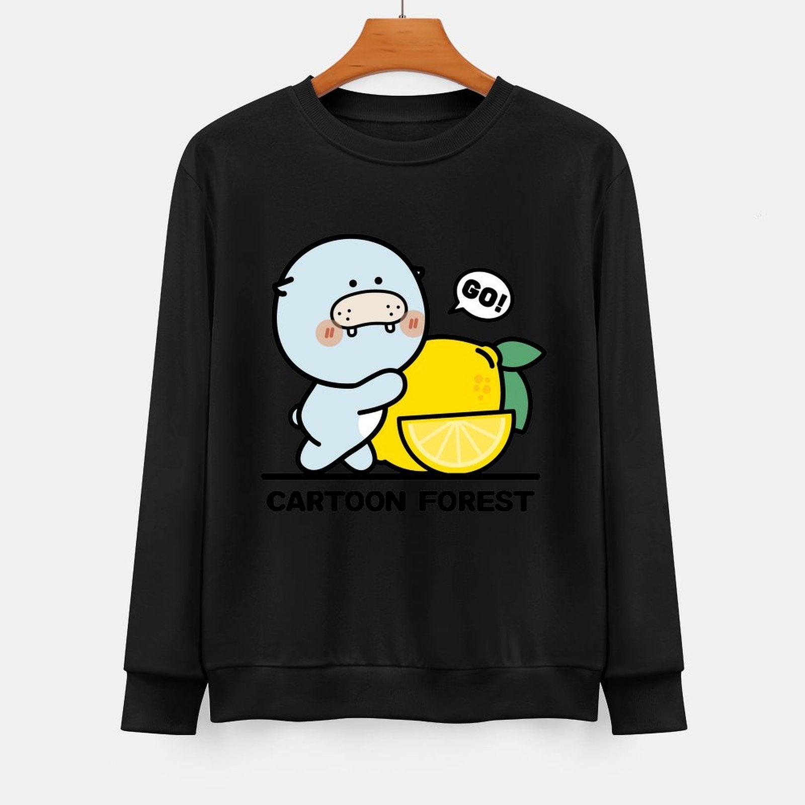 Front Patterned Long Sleeve TopRetro Minimal